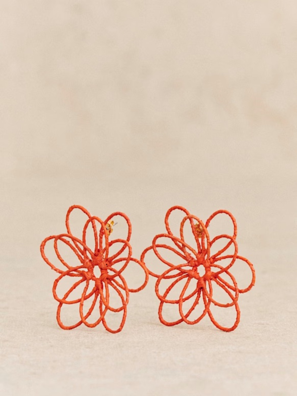 Sezane Cassandre Earrings Coral - Size TU - Picture 5 of 7